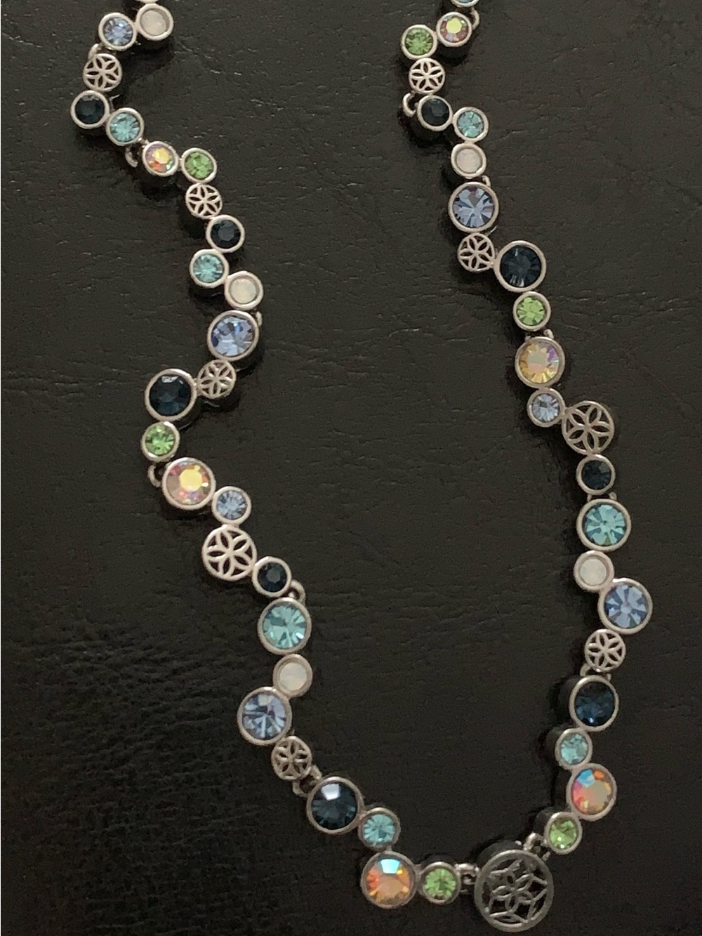 Lia Sophia Happy Hour Retired Multicolor Crystal Necklace